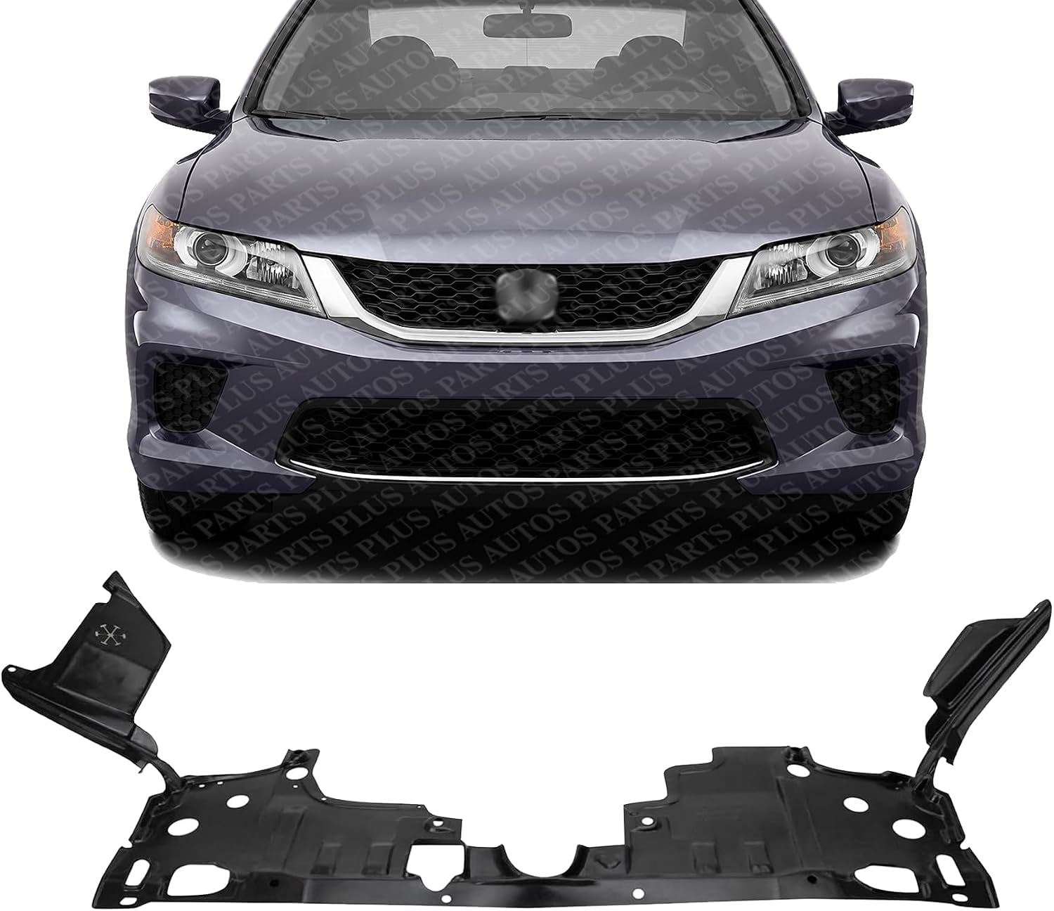 Front Engine Splash Shield Under Cover Direct Replacement Compatible with 2013-2017 Honda Accord HO1228132 74111T2AA00 74111T2BP00