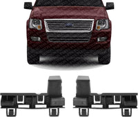 Set Of 2 Front Bumper Side-Reinforcement Bracket Plastic Right Passenger & Left Driver Side Direct Replacement Compatible With 2006-2010 Ford Explorer FO1066170 FO1067170 6L2Z17E814AB