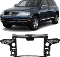 Front Radiator Support Assembly Plastic Direct Replacement Compatible With 2004-2010 Volkswagen Touareg VW1225130 7L0805594R