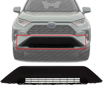 Front Bumper Lower Grille Primed Plastic Direct Replacement Compatible With 2019-2021 Toyota RAV4 TO1036203 531130R090