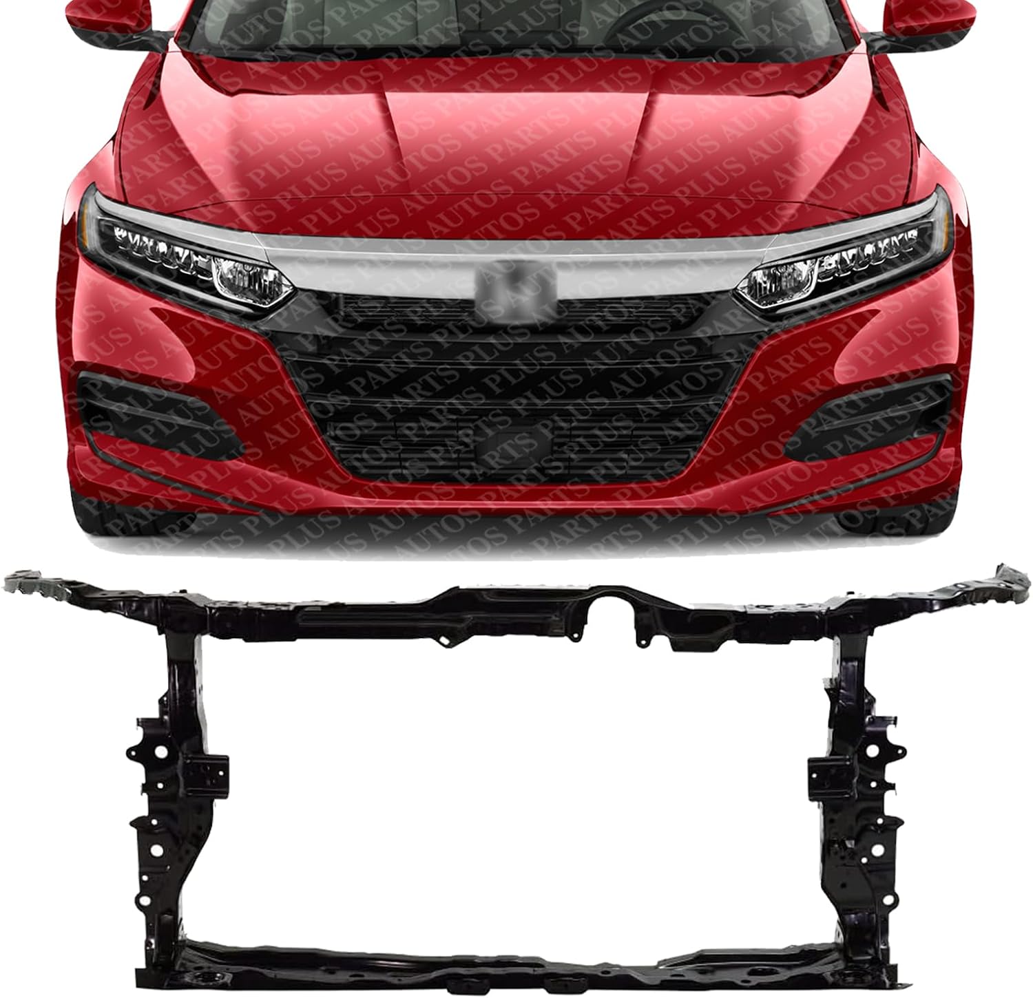 Front Radiator Support Assembly Steel Direct Replacement Compatible With 2018-2022 Honda Accord HO1225200 60400TVAA00ZZ