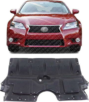 Front Engine Splash Shield Under Cover Direct Replacement Compatible with 2007-2011 Lexus GS350 / 2006 GS300 LX1228116 5141030120