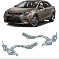 Set Of 2 Hood Hinge Left Driver & Right Passenger Side Direct Replacement Compatible With 2014-2016 Toyota Corolla TO1236187 TO1236188 5341002220 5342002250