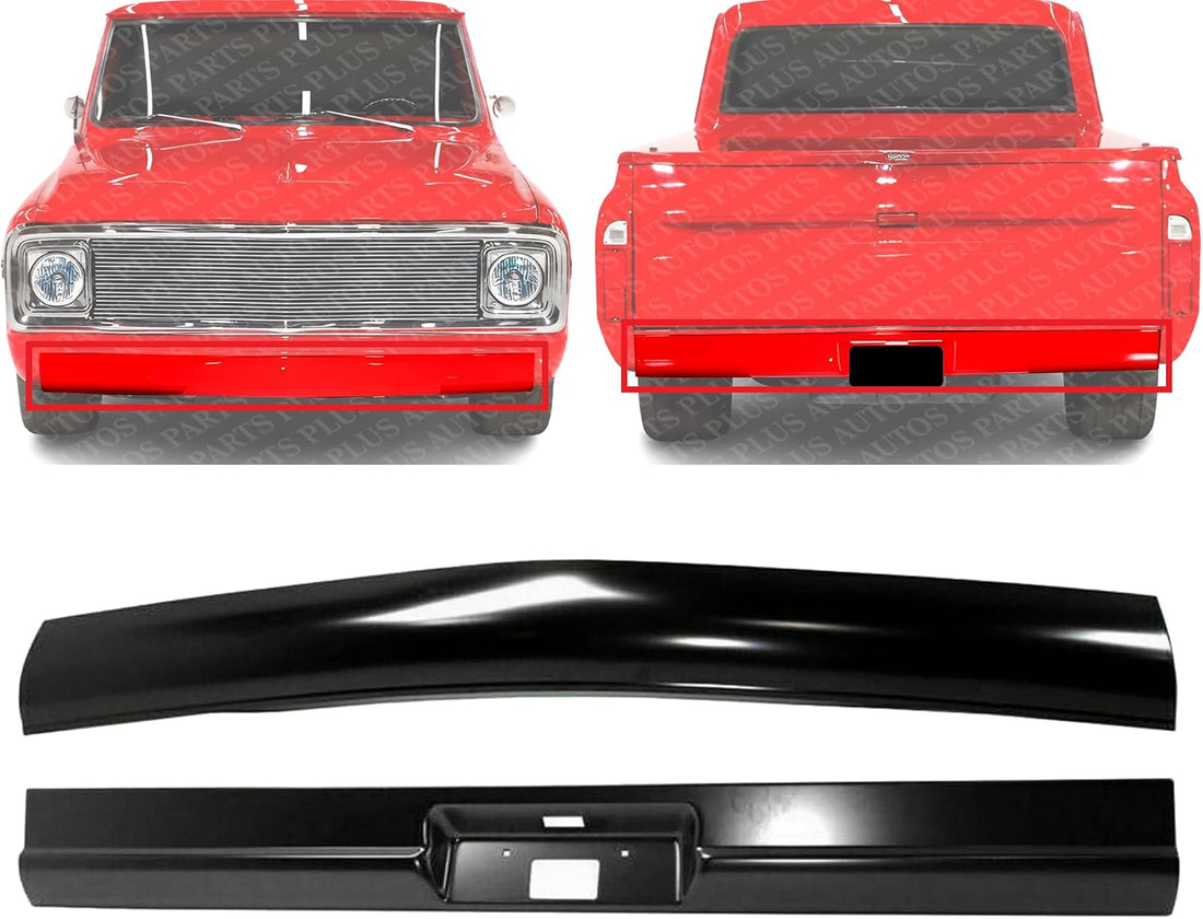 Front & Rear Roll Pan Primed Steel Direct Replacement Compatible with 1967-1972 Chevrolet C10 Pickup/Suburban RC01940001 RC82550001