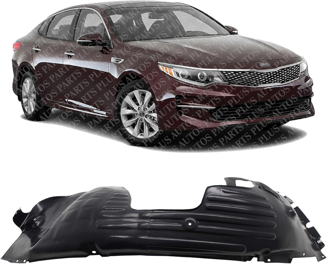 Front Fender Liner Right Passenger Side Direct Replacement Compatible With 2016-2018 Kia Optima KI1249151 86812D4000