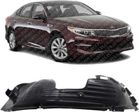 Front Fender Liner Right Passenger Side Direct Replacement Compatible With 2016-2018 Kia Optima KI1249151 86812D4000