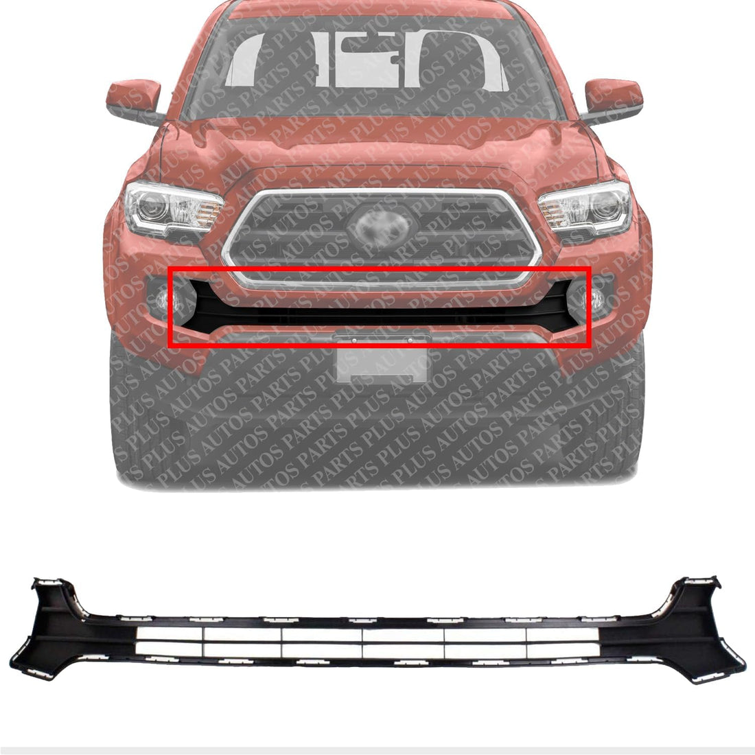 Front Bumper Grille Textured Direct Replacement Compatible With 2016-2023 Toyota Tacoma TO1036168 5311204050