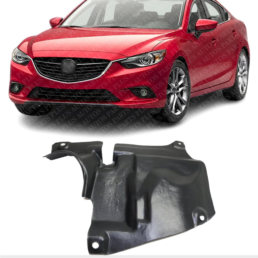 Front Fender Liner Rear Section Left Driver Side Direct Replacement Compatible With 2014-2018 Mazda 3/2014-2017 Mazda 6 MA1250115 KD5356342A