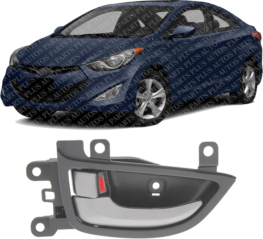 Front Interior Door Handel Left Driver Side Direct Replacement Compatible with 2011-2016 Hyundai Elantra/Coupe 826103X000HZ
