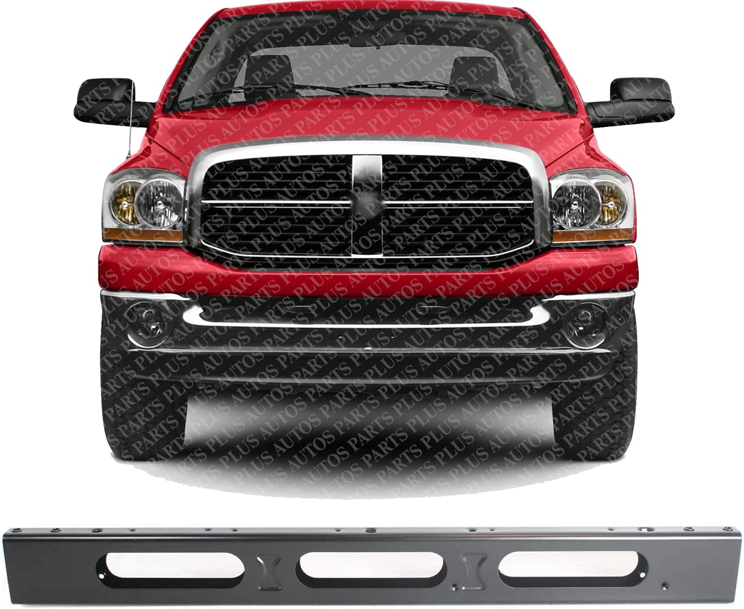 Front Radiator Lower Support Tie Bar Steel Direct Replacement Compatible With 2002-2008 Dodge Ram 1500/2003-2009 2500 3500 CH1225184 55276096AE