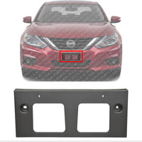 Front License Plate Bracket Textured Direct Replacement Compatible with 2016-2018 Nissan Altima NI1068130 962109HS0A