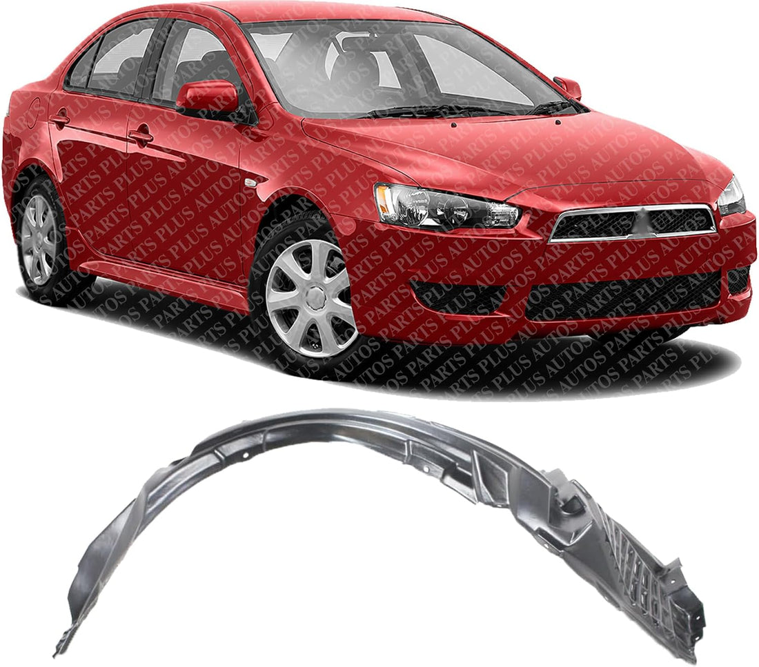 Front Fender Liner Right Passenger Side Direct Replacement Compatible With 2008-2015 Mitsubishi Lancer Evolution MI1249123 5370A386