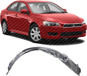 Front Fender Liner Right Passenger Side Direct Replacement Compatible With 2008-2015 Mitsubishi Lancer Evolution MI1249123 5370A386