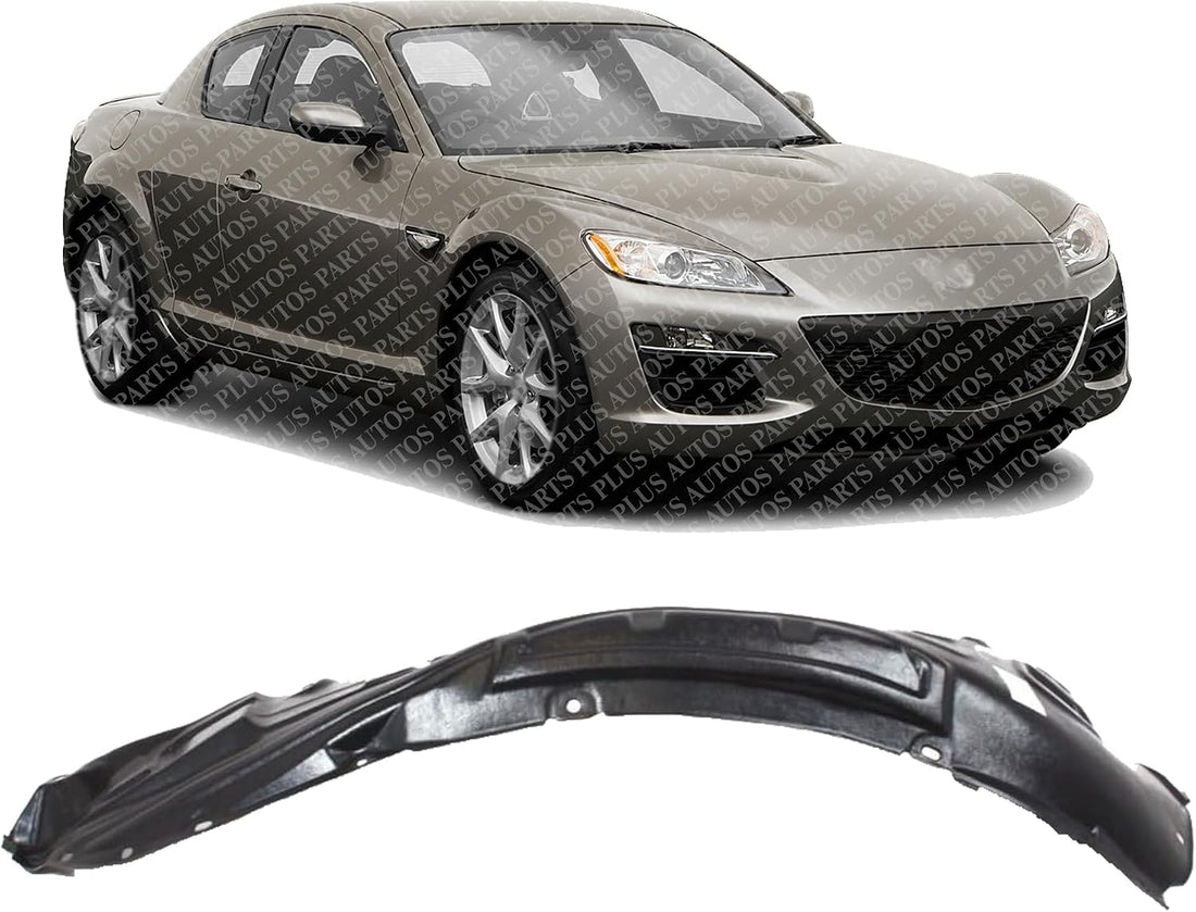 Front Fender Liner Rear Section Right Passenger Side Direct Replacement Compatible With 2009-2011 Mazda RX-8 MA1249136 F1895613ZC