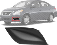 Front Fog Light Cover Textured Left Driver Side Direct Replacement Compatible With 2015-2018 Nissan Versa NI1038133 622576W80B