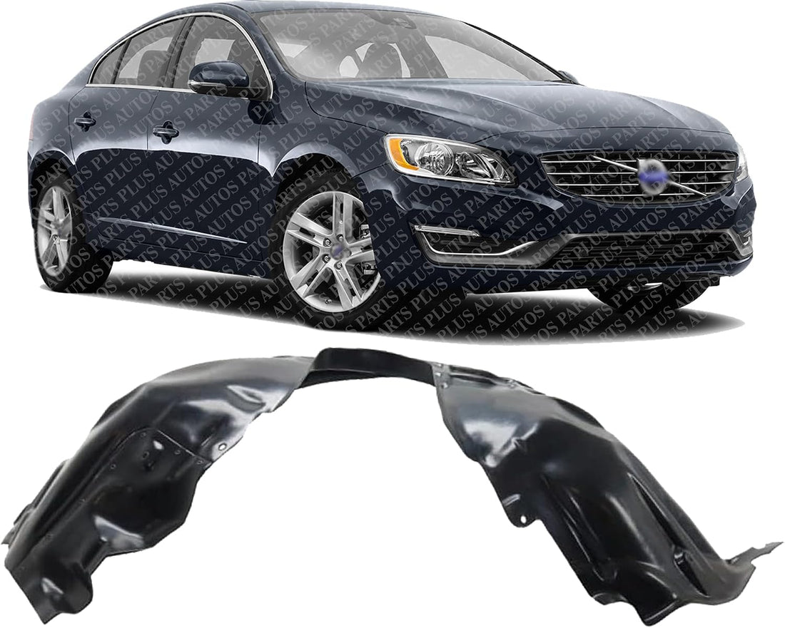 Front Fender Liner Right Passenger Side Direct Replacement Compatible With 2011-2018 Volvo S60 / 2015-2018 V60 VO1249117 314971052-PFM 314971045