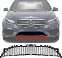 Front Bumper Center Grille Primed Plastic Direct Replacement Compatible With 2014-2017 Mercedes Benz E-Class MB1036150 2078850224