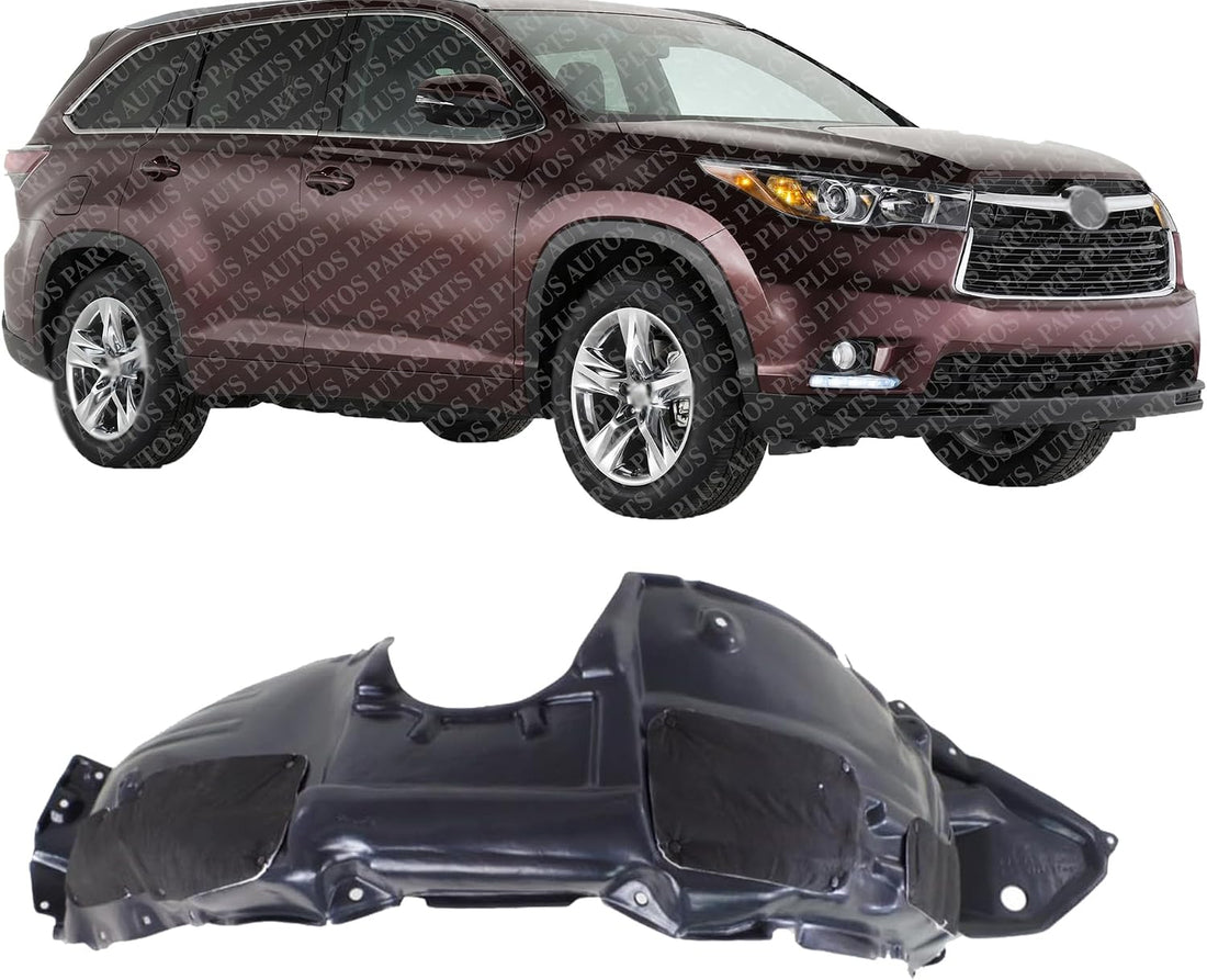 Front Fender Liner Right Passenger Side Direct Replacement Compatible With 2014-2019 Toyota Highlander TO1249195 538050E120
