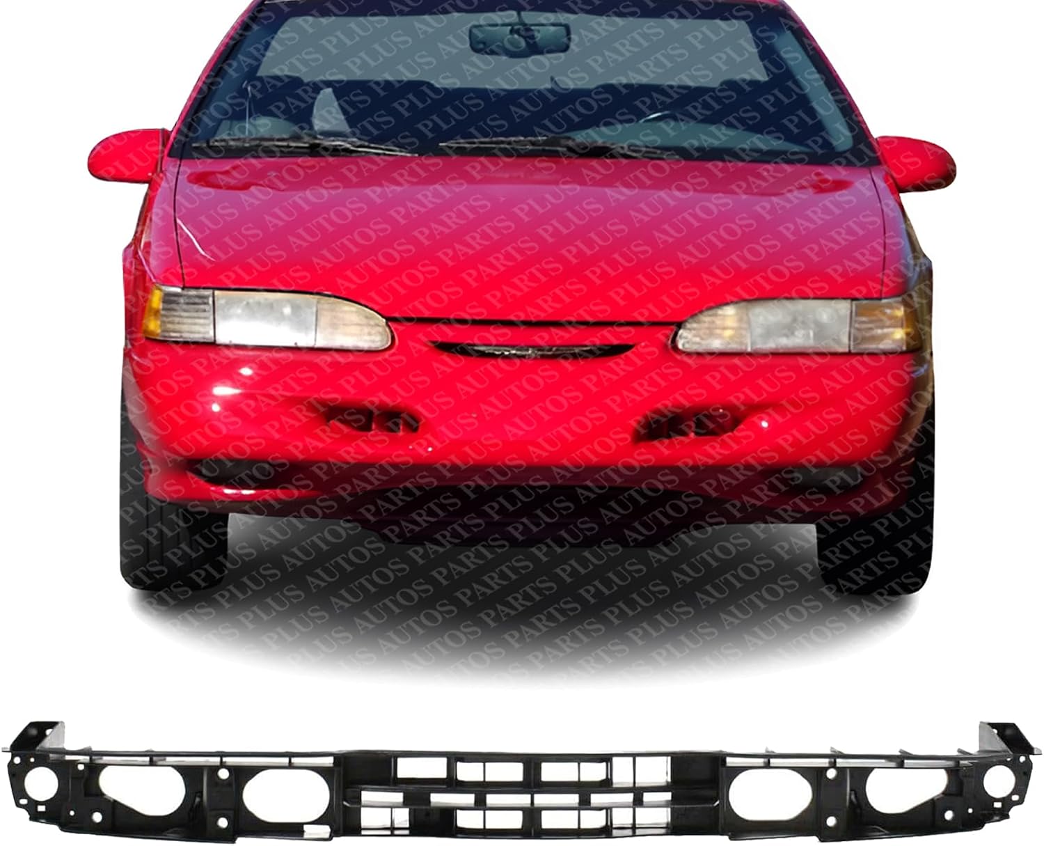 Front Header Panel Thermoplastic Direct Replacement Compatible With 1994-1995 Ford Thunderbird FO1220204 F4SZ8A284A