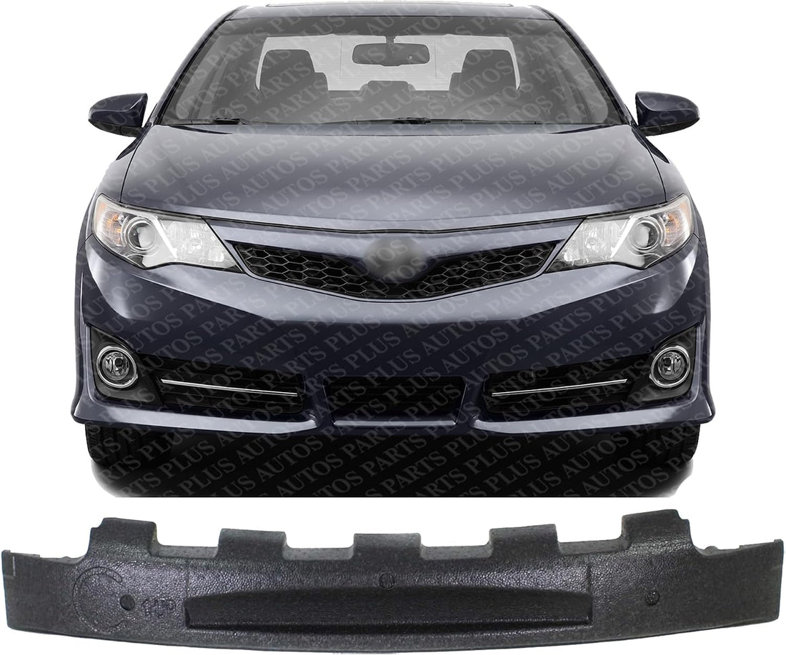 Front Bumper Impact Absorber Plastic Direct Replacement Compatible With 2012-2014 Toyota Camry TO1070171 5261106120