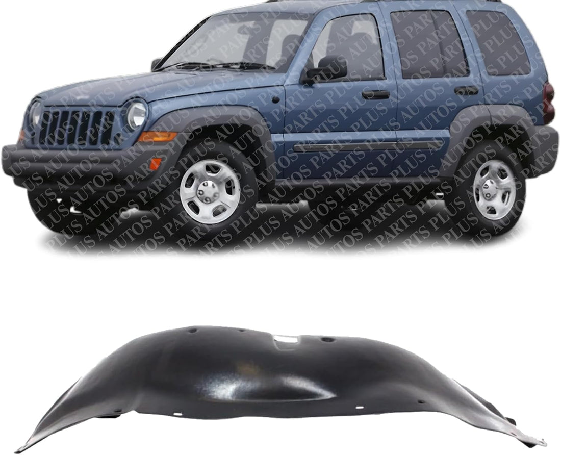 Front Fender Liner Left Driver Side Direct Replacement Compatible With 2005-2007 Jeep Liberty CH1248128 55156791AD 55157145AD