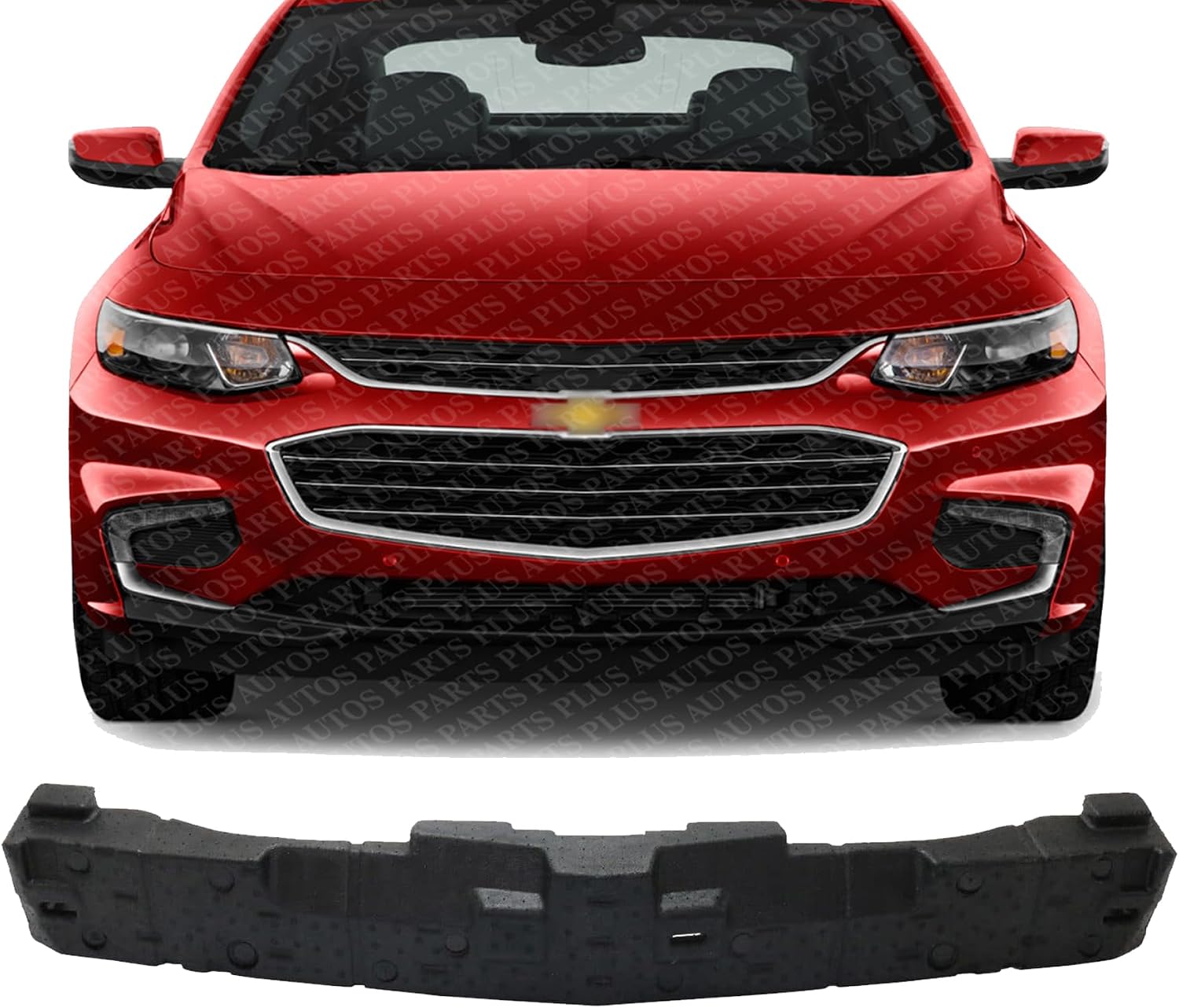 Front Bumper Absorber Direct Replacement Compatible With 2016-2018 Chevrolet Malibu GM1070294 23478392