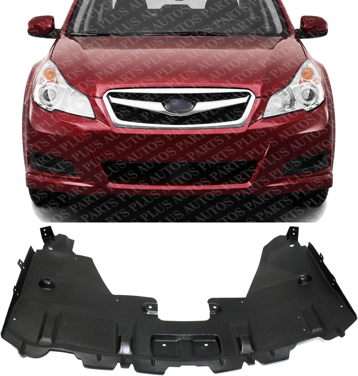 Front Engine Splash Shield Without Turbo Direct Replacement Compatible with 2010-2014 Subaru Legacy/Outback SU1228104 56410AJ00B