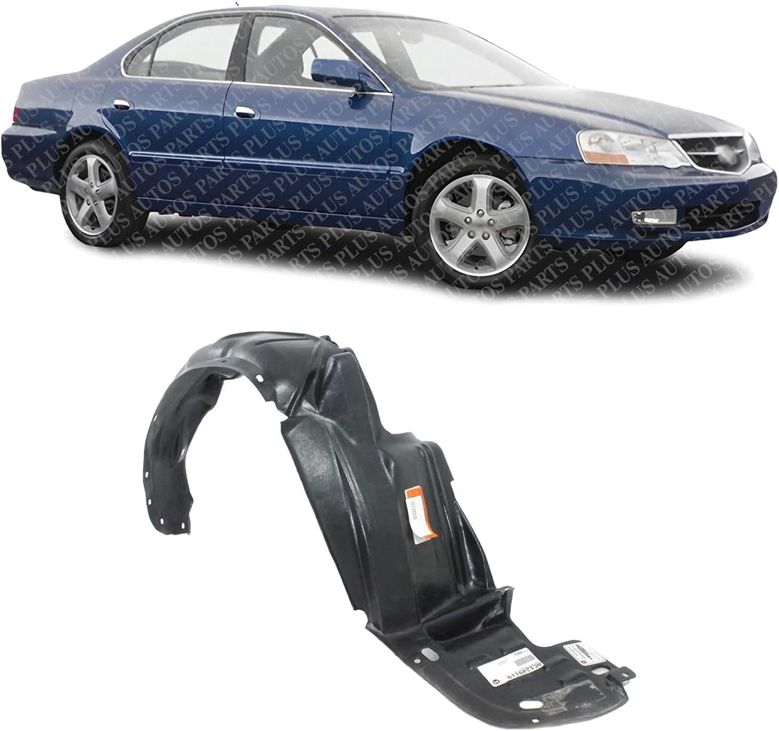 PLUS Front Fender Liner Right Passenger Side Direct Replacement Compatible With 2002-2003 Acura TL AC1249119 74101S0KA01