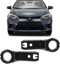 Set of 2 Front Radiator Upper Support Bracket Steel Left Driver & Right Passenger Side Direct Replacement Compatible with 2014-2019 Toyota Corolla TO1222102 165330T050