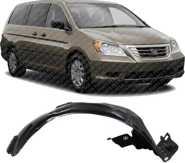 Front Fender Liner Right Passenger Side Direct Replacement Compatible With 2008-2010 Honda Odyssey HO1249128 74101SHJA01