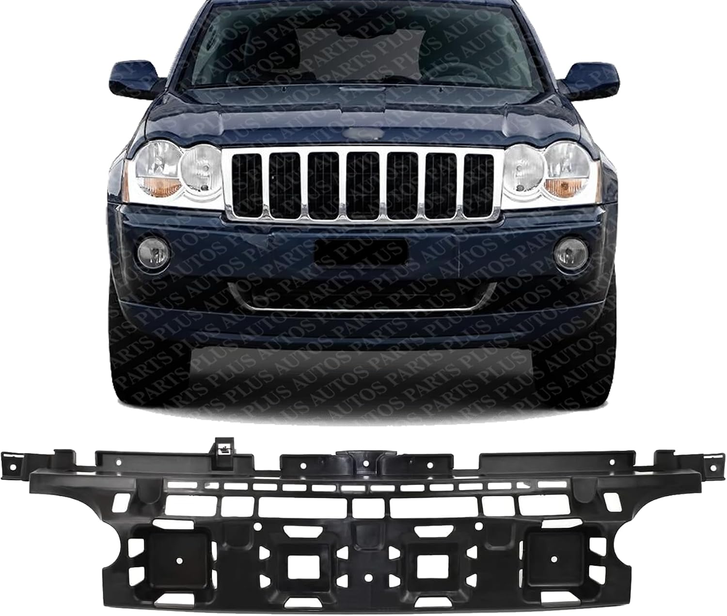 Front Bumper Absorber Plastic Direct Replacement Compatible With 2005-2007 Jeep Grand Cherokee CH1065100 55156878AE