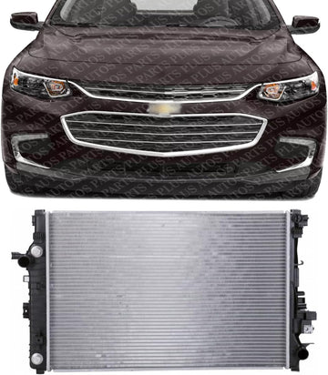 Front Radiator Aluminum Core Direct Replacement Compatible With 2016-2022 Chevrolet Malibu GM3010584 23336320
