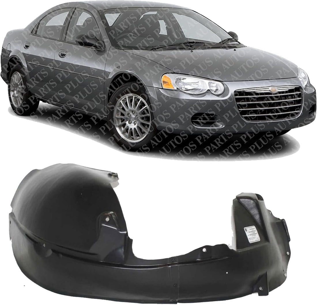Front Fender Liner Rear Section Right Passenger Side Direct Replacement Compatible With 2001-2006 Chrysler Sebring CH1249124 4878646AC
