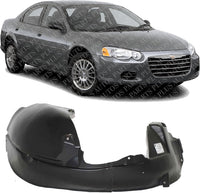 Front Fender Liner Rear Section Right Passenger Side Direct Replacement Compatible With 2001-2006 Chrysler Sebring CH1249124 4878646AC