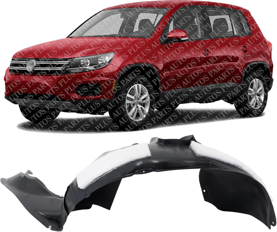 Front Fender Liner Left Driver Side Direct Replacement Compatible With 2009-2017 Volkswagen Tiguan / 2017-2018 Limited VW1248154 5N0805911D