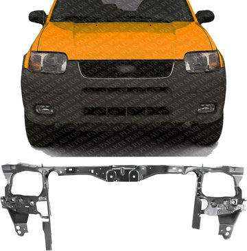 Front Radiator Upper Support Assembly Steel Direct Replacement Compatible With 2001-2007 Ford Escape / 2005-2007 Mercury Mariner FO1225170 5L8Z16138BA