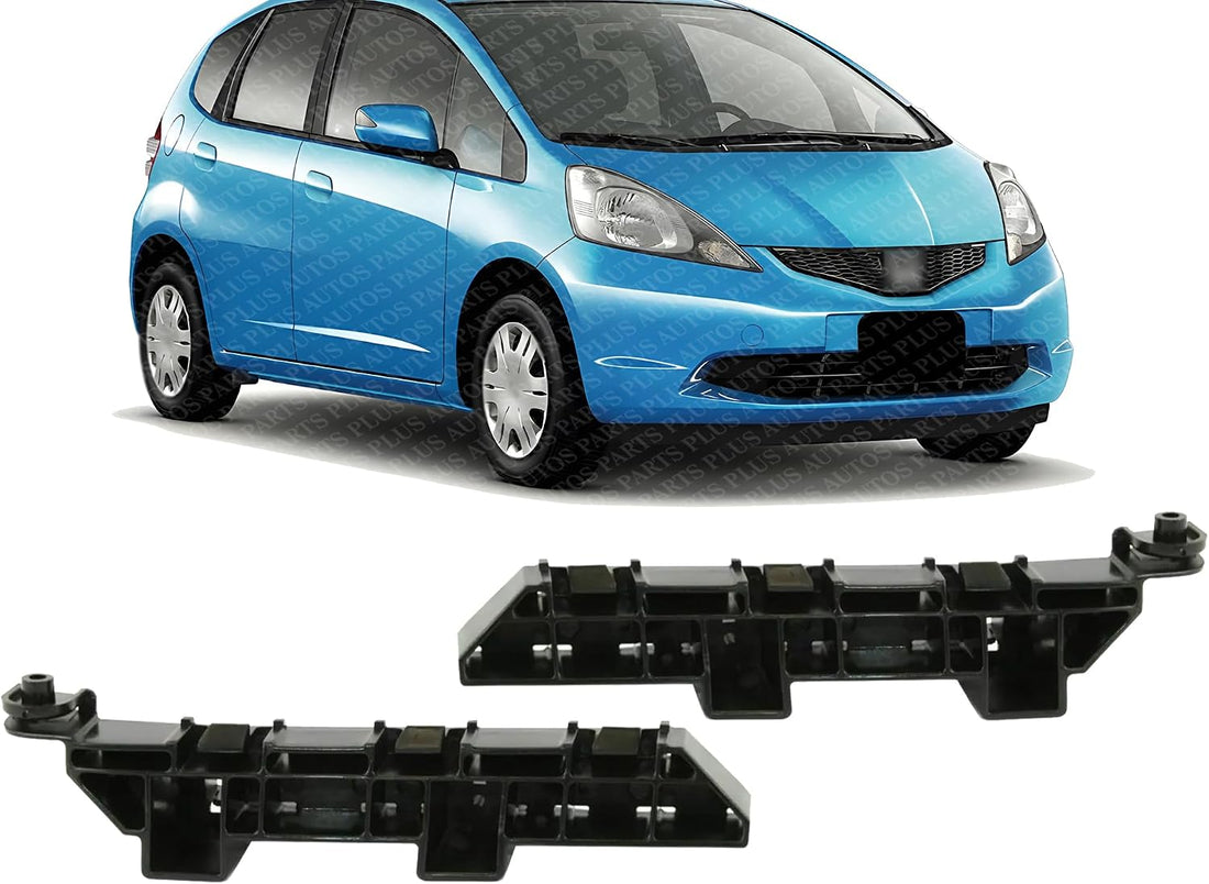 Set Of 2 Front Bumper Bracket Left Driver & Right Passenger Side Direct Replacement Compatible With 2007-2008 Honda Fit HO1043110 HO1042110 71193SLNA01 71198SLNA01