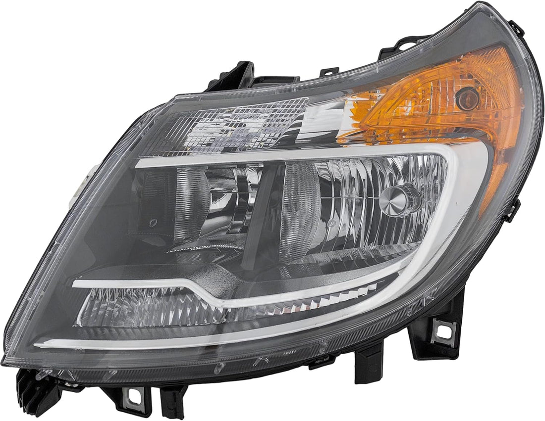 Front Head Light Assembly Left Driver Side Direct Replacement Compatible With 2014-2022 Ram ProMaster 1500 2500 3500 CH2502291 68154589AL 68154589AK 68154589
