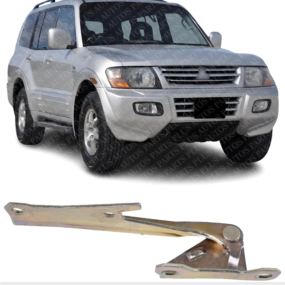 Front Hood Hing Steel Left Driver Side Direct Replacement Compatible With 1993-1994 Dodge Colt/Plymouth / 2003-2006 Mitsubishi Outlander MI1236102 MB866526