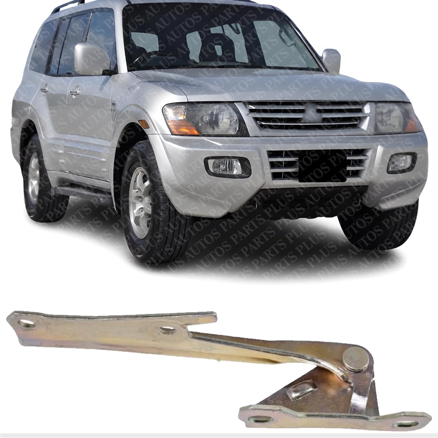 Front Hood Hing Steel Left Driver Side Direct Replacement Compatible With 1993-1994 Dodge Colt/Plymouth / 2003-2006 Mitsubishi Outlander MI1236102 MB866526