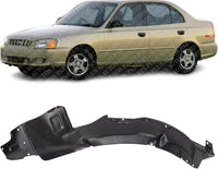 Front Fender Liner Left Driver Side Direct Replacement Compatible With 2000-2002 Hyundai Accent HY1250105 8681125200