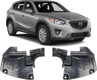 Set Of 2 Front Fender Liner Rear Section Left Driver & Right Passenger Side Direct Replacement Compatible With 2014-2018 Mazda 3/2014-2017 Mazda 6 MA1251115 MA1250115 KD5356341A