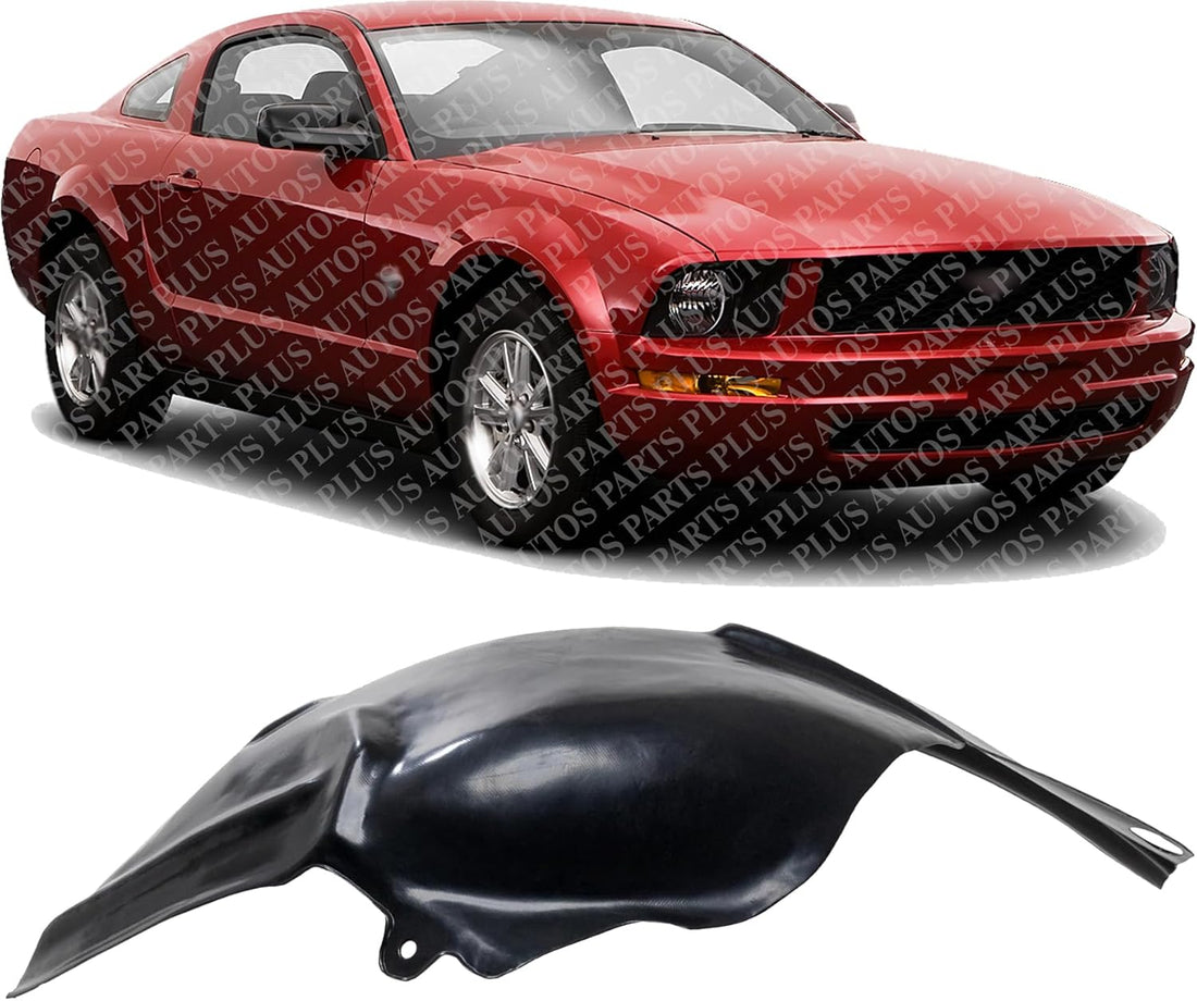 Front Section Fender Liner Right Passenger Side Direct Replacement Compatible With 2005-2009 Ford Mustang FO1251129 5R3Z16102AA