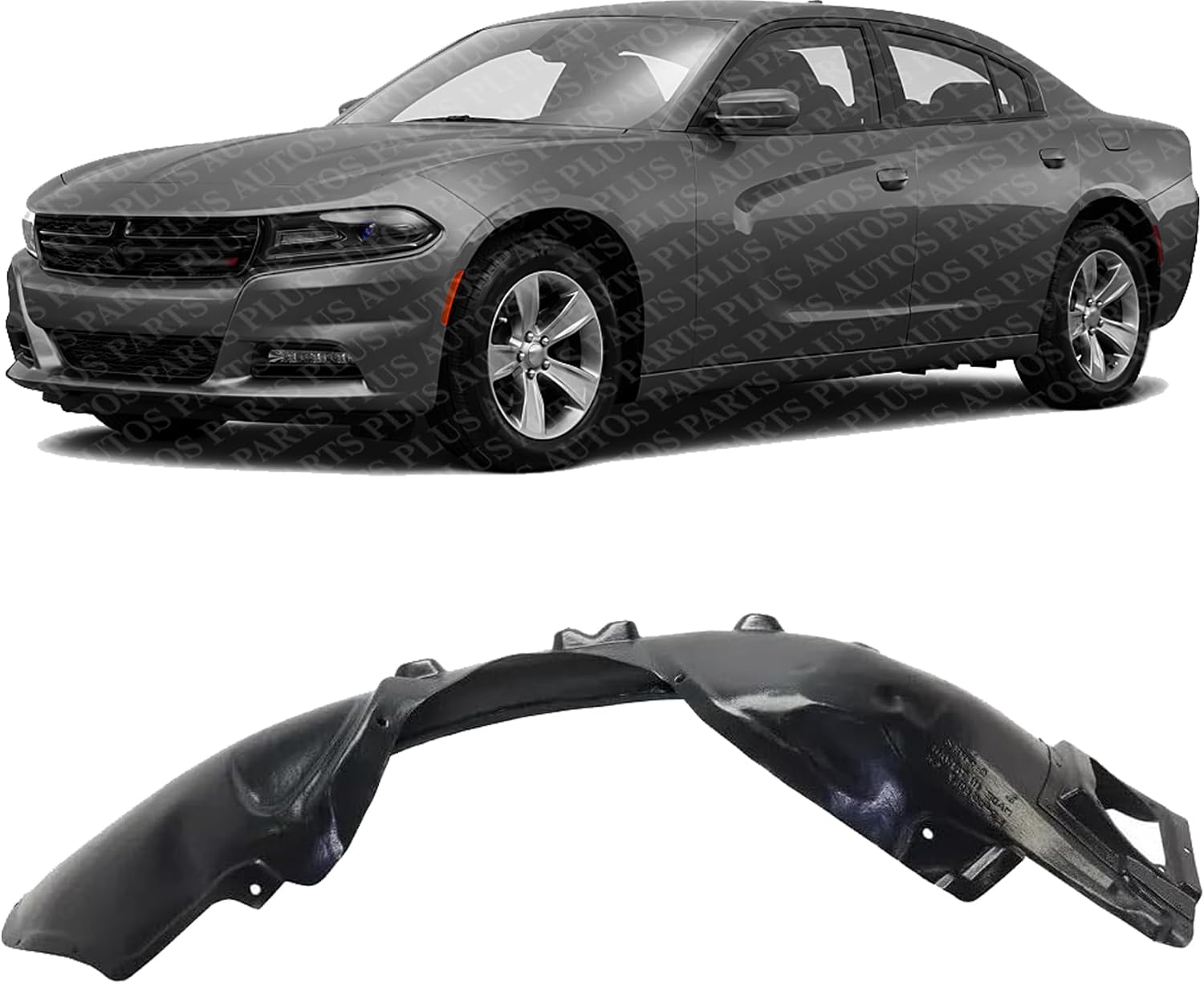 Front Fender Liner Left Driver Side Direct Replacement Compatible With 2015-2023 Dodge Challenger CH1248177 68477157AB