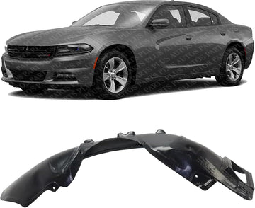 Front Fender Liner Left Driver Side Direct Replacement Compatible With 2015-2023 Dodge Challenger CH1248177 68477157AB