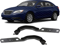 Set of 2 Front Hood Hinge Steel Left Driver & Right Passenger Side Direct Replacement Compatible with 2007-2010 Chrysler Sebring / 2011-2014 Chrysler 200 CH1236119 CH1236120
