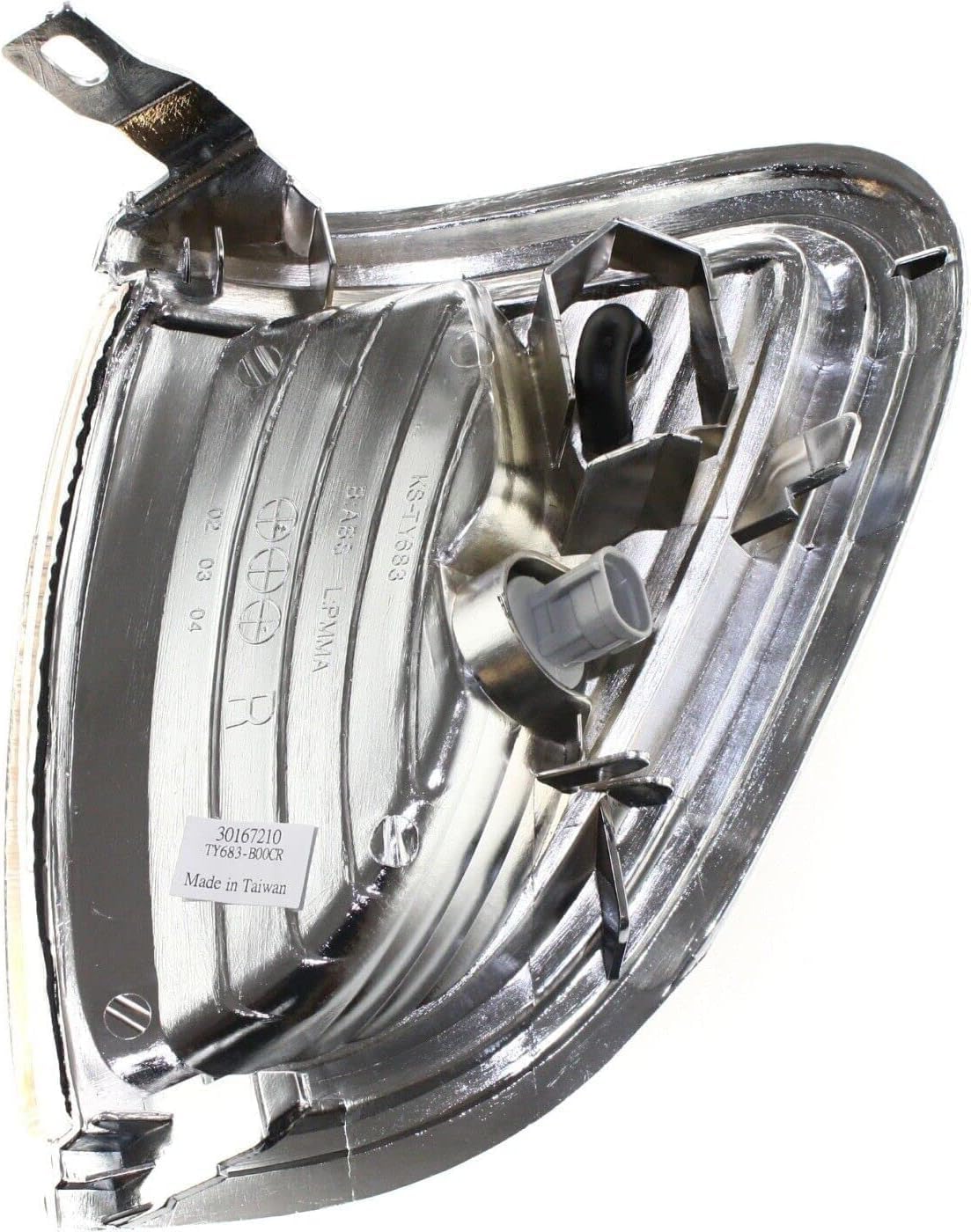 Set Of 2 Front Corner Light Assembly With Chrome Trim Right Passenger & Left Driver Side Direct Replacement Compatible With 2001-2004 Toyota Tacoma TO2521161 TO2520161 8161004080