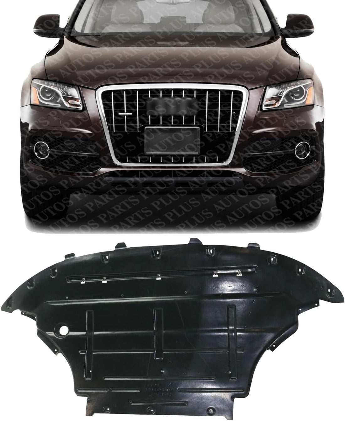 Front Engine Splash Shield Under Cover Plastic Direct Replacement Compatible with 2014-2017 Q5 / SQ5 AU1228127 8R1863821F-PFM