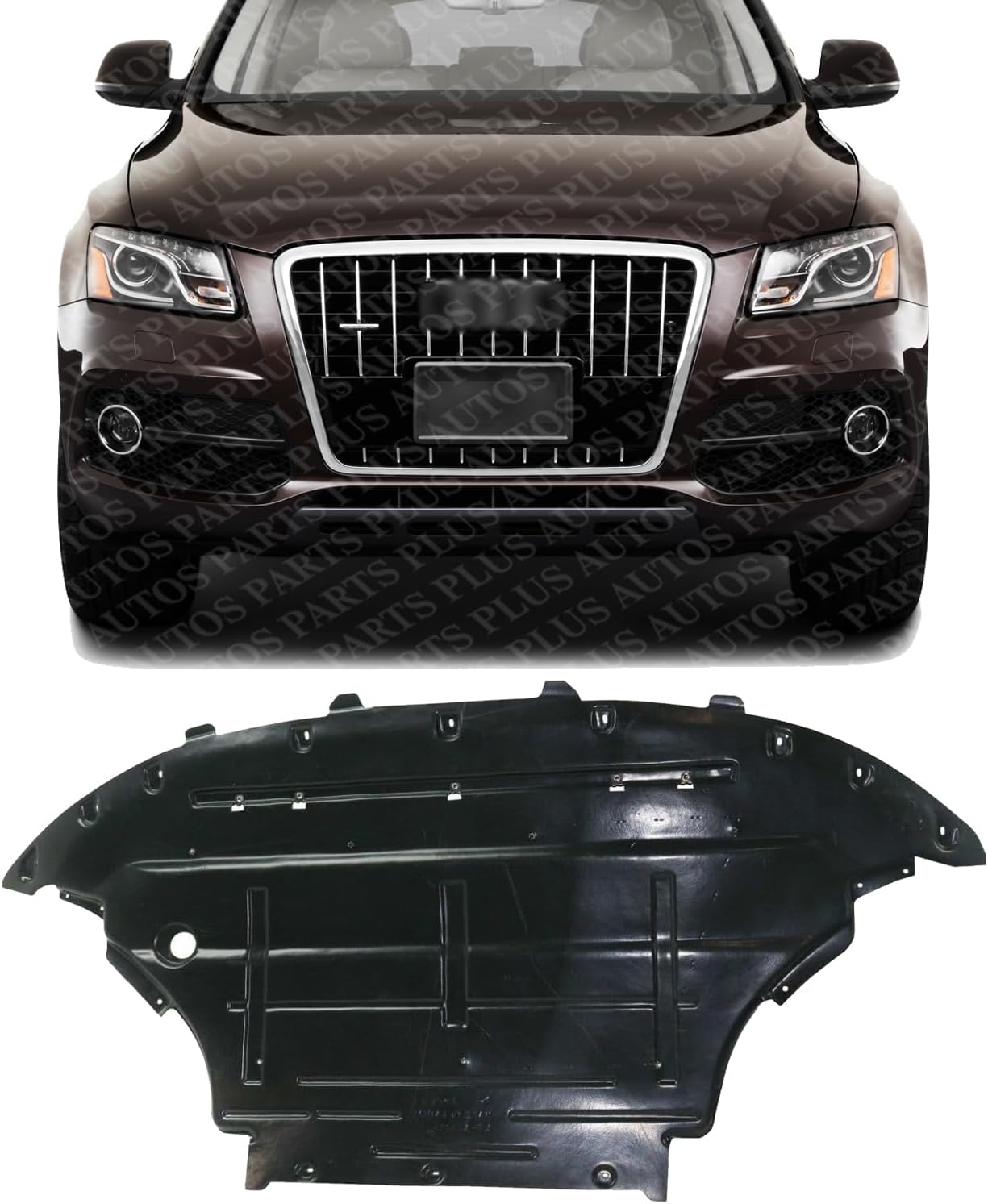 Front Engine Splash Shield Under Cover Plastic Direct Replacement Compatible with 2014-2017 Q5 / SQ5 AU1228127 8R1863821F-PFM