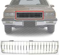 Front Grille Chrome Shell And Insert Direct Replacement Compatible With 1986-1990 Chevrolet Caprice GM1200133 14081651